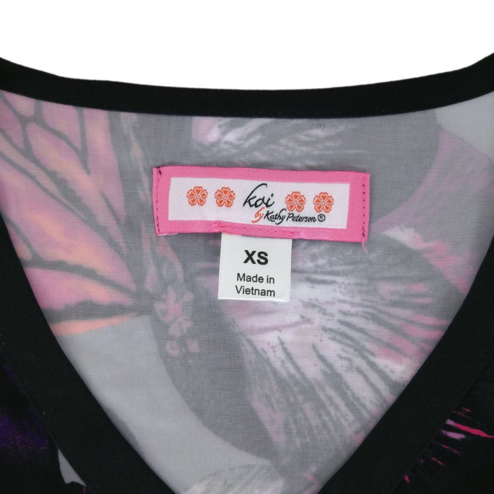 Koi Scrub Top 385PR-ODB Orchid Bloom Raquel - Picture 7 of 9